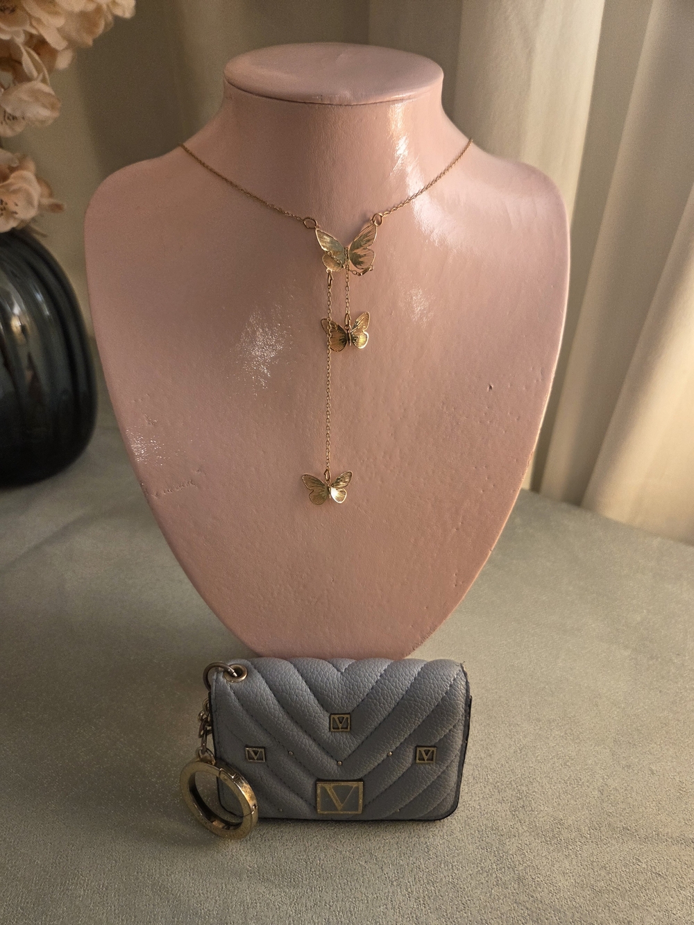 Gold Butterfly Lariat Necklace - Elegant Feminine Jewelry Victoria Secret Wallet